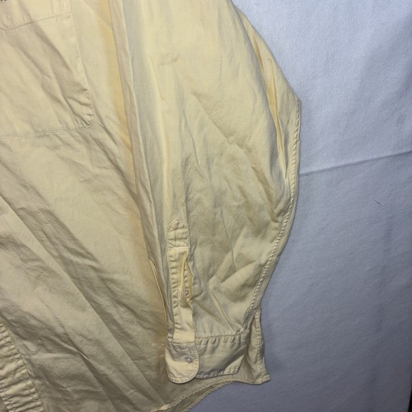 Lands End Mens Pinpoint Oxford Long Sleeve Button Down Size 17 -34 Size - Picture 7 of 13